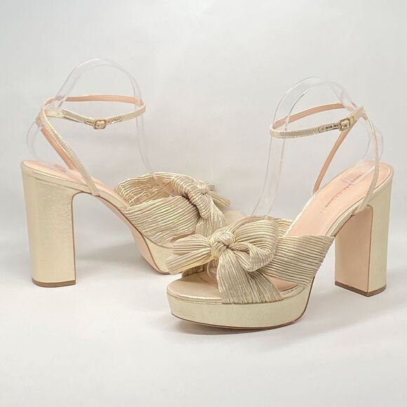 Loeffler Randall Natalia Pleated Platform Sandals size 10 - Picture 9 of 13